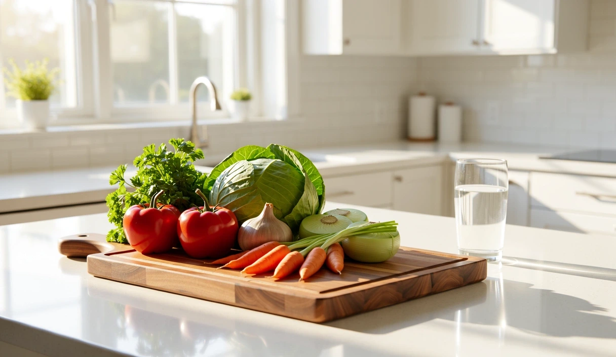 Fresh ingredients for nutritional planning