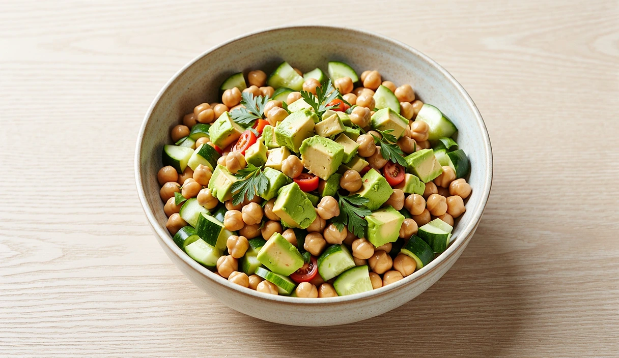 Nutritious balanced meal example